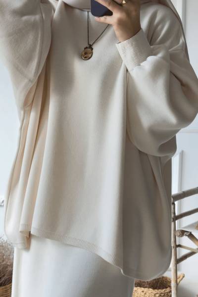 Bella Etekli Takım -Ekru