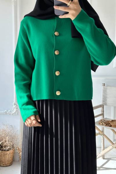 Flora Hırka - Benetton Yeşili