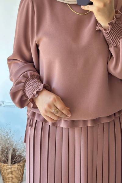 Hira Etekli Takım - Soft pudra