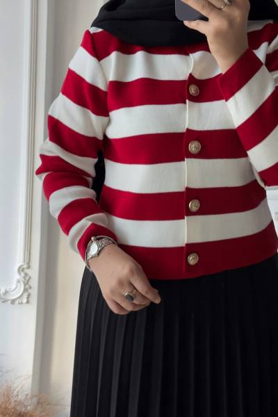 Lidya Hırka -Kırmızı