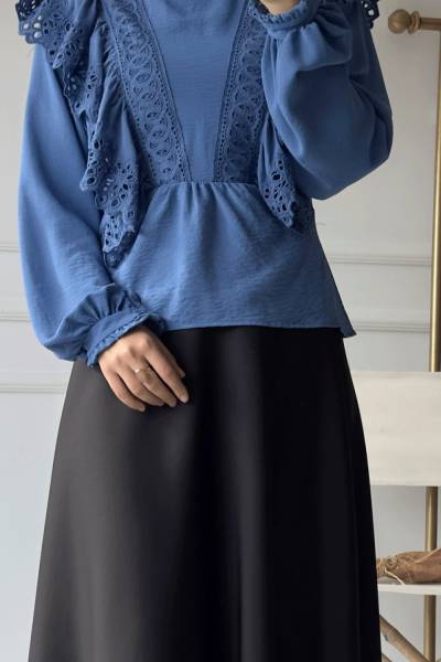 Naif Fistolu Bluz-Mavi