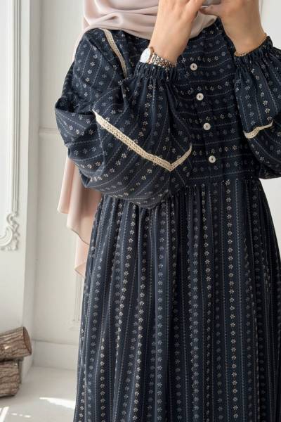 Sedef Elbise - Lacivert