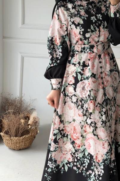 Gülbahar Elbise - Siyah