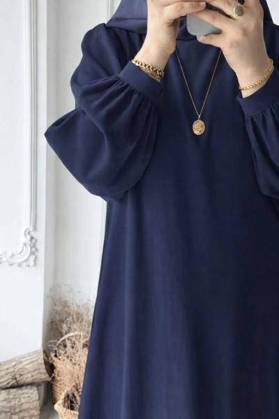 Nergis Elbise - Lacivert